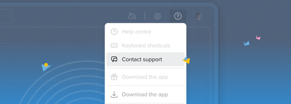 Contact support
