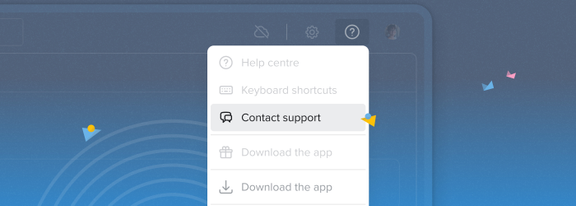 Contact support